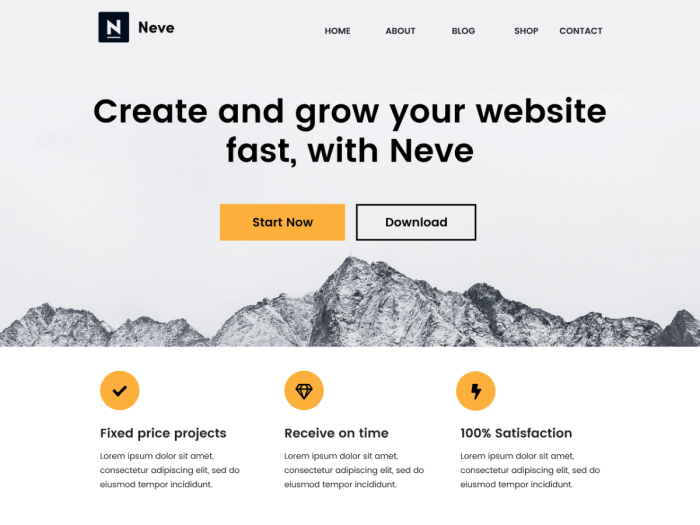 Neve - Theme wordpress free nên sử dụng cho website của bạn - Webvinabook